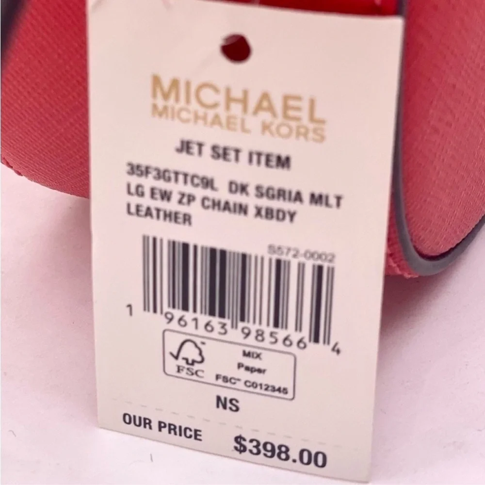 Michael Kors Jet Set Travel East West Zip Chain Crossbody
